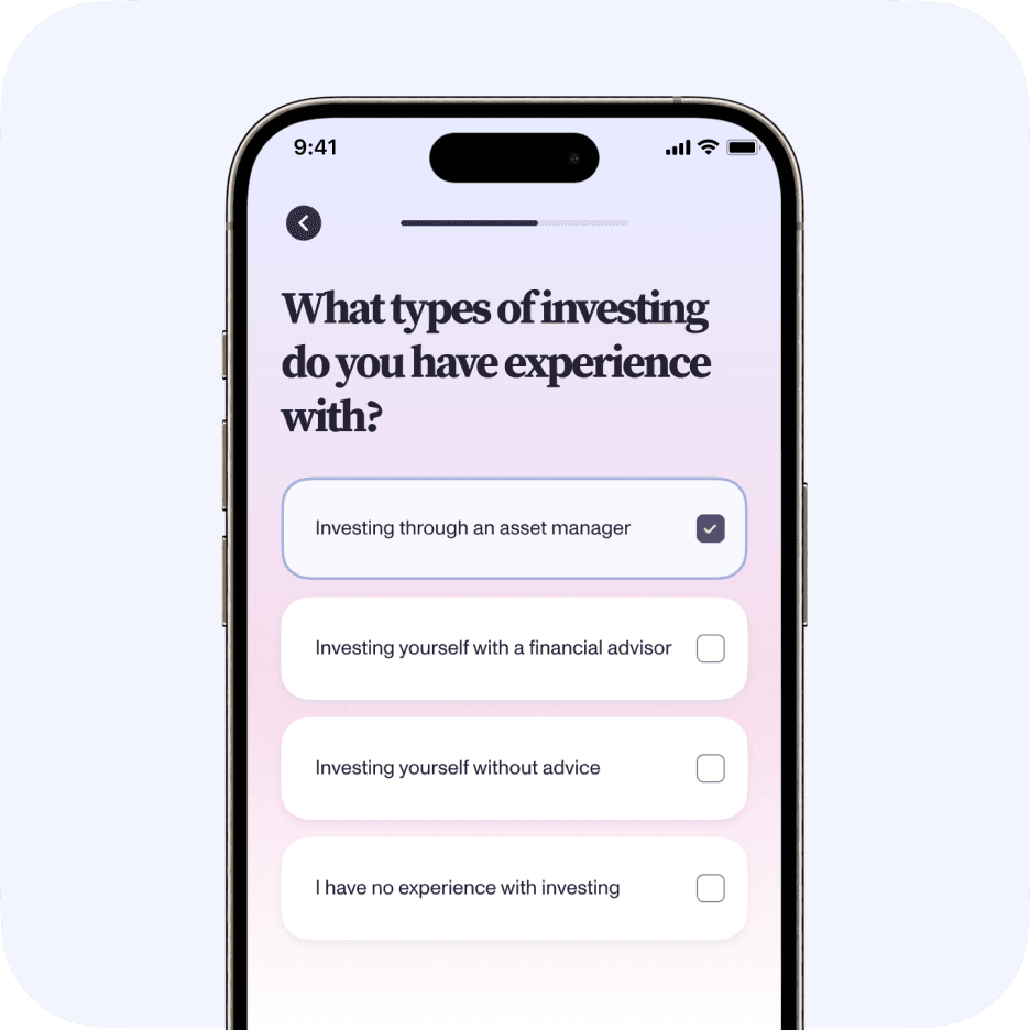 Set your profile in just 2 minutes.