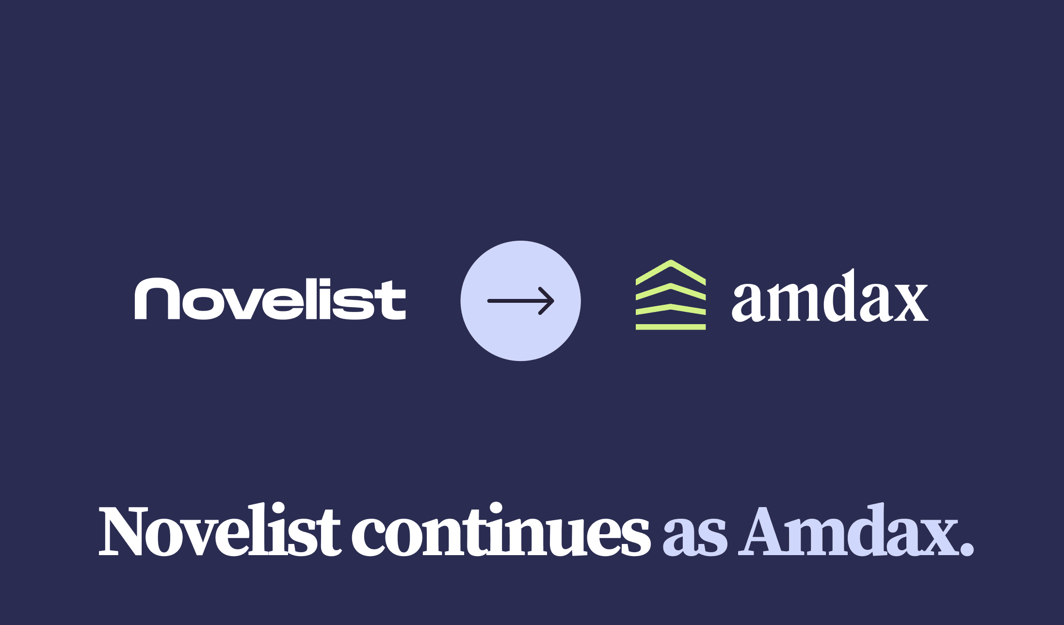 Novelist continues as Amdax: here's what this means for you