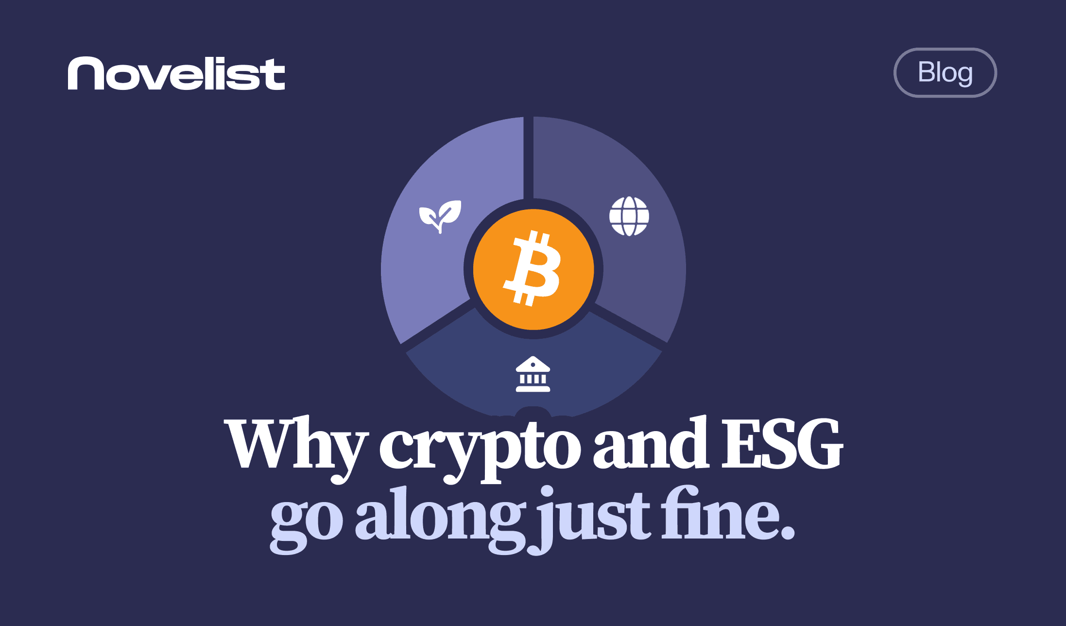 Why crypto and ESG go along just fine.