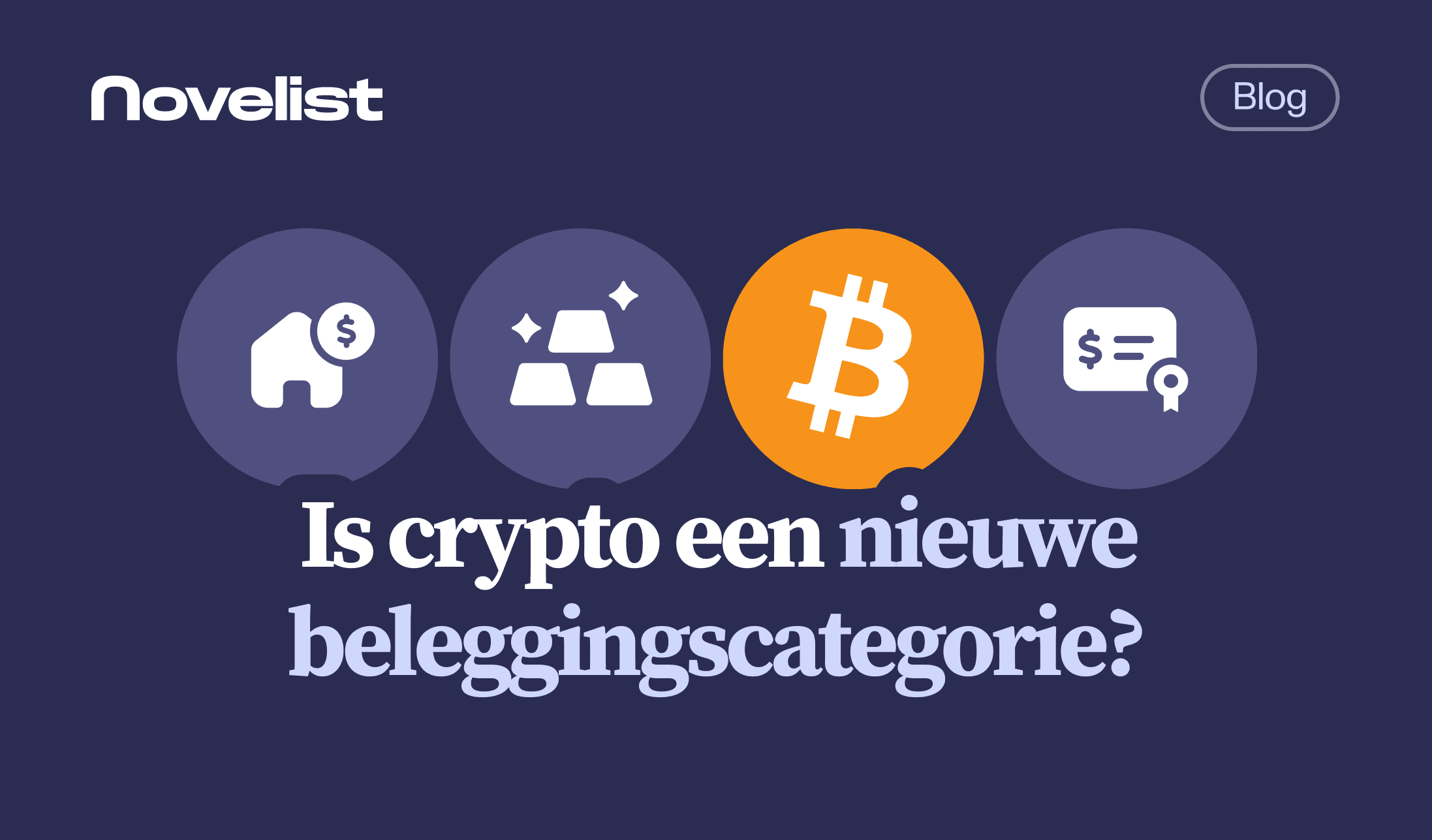 Is crypto een nieuwe beleggingscategorie?